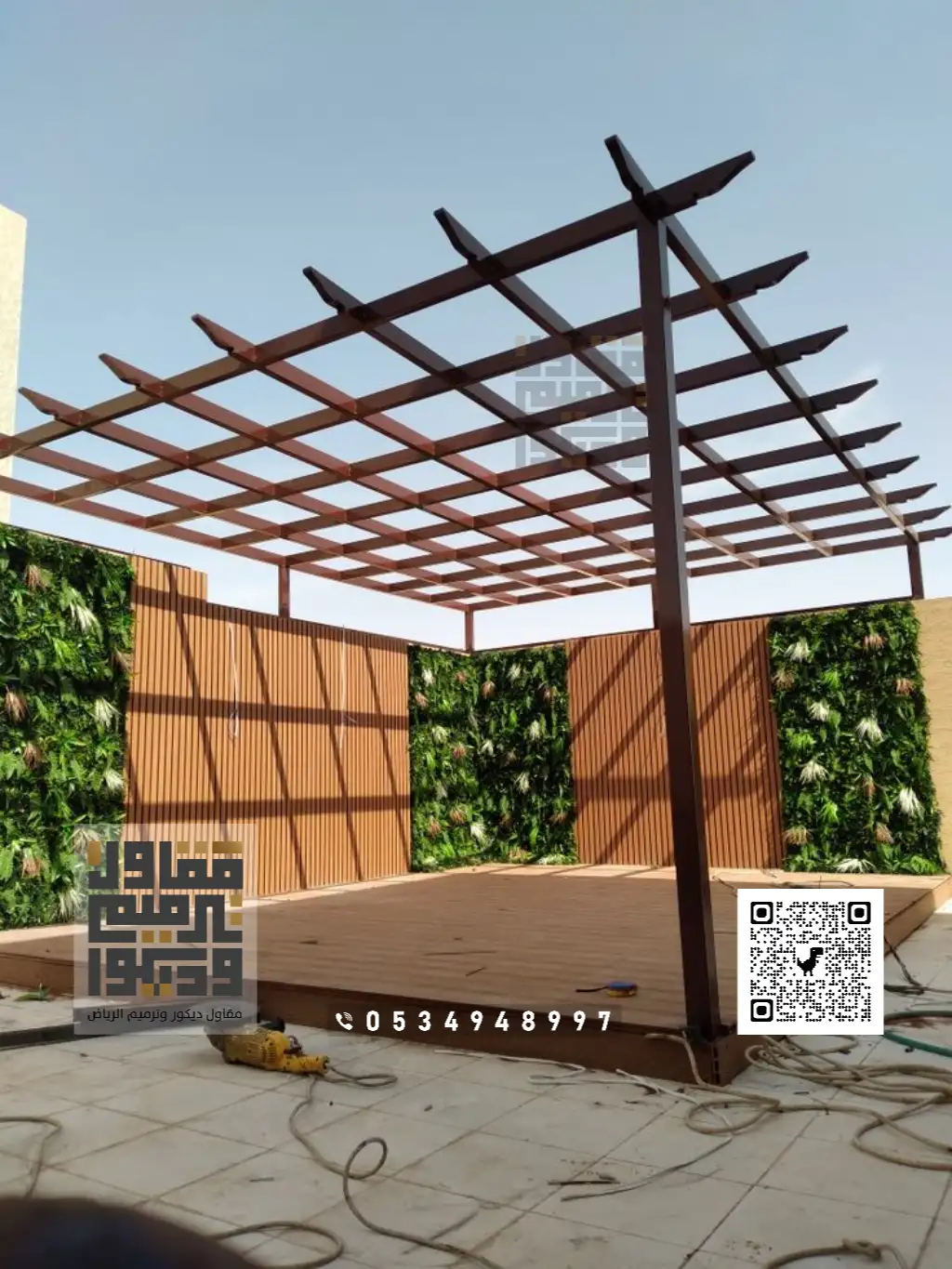 برجولات حدائق في شمال الرياض