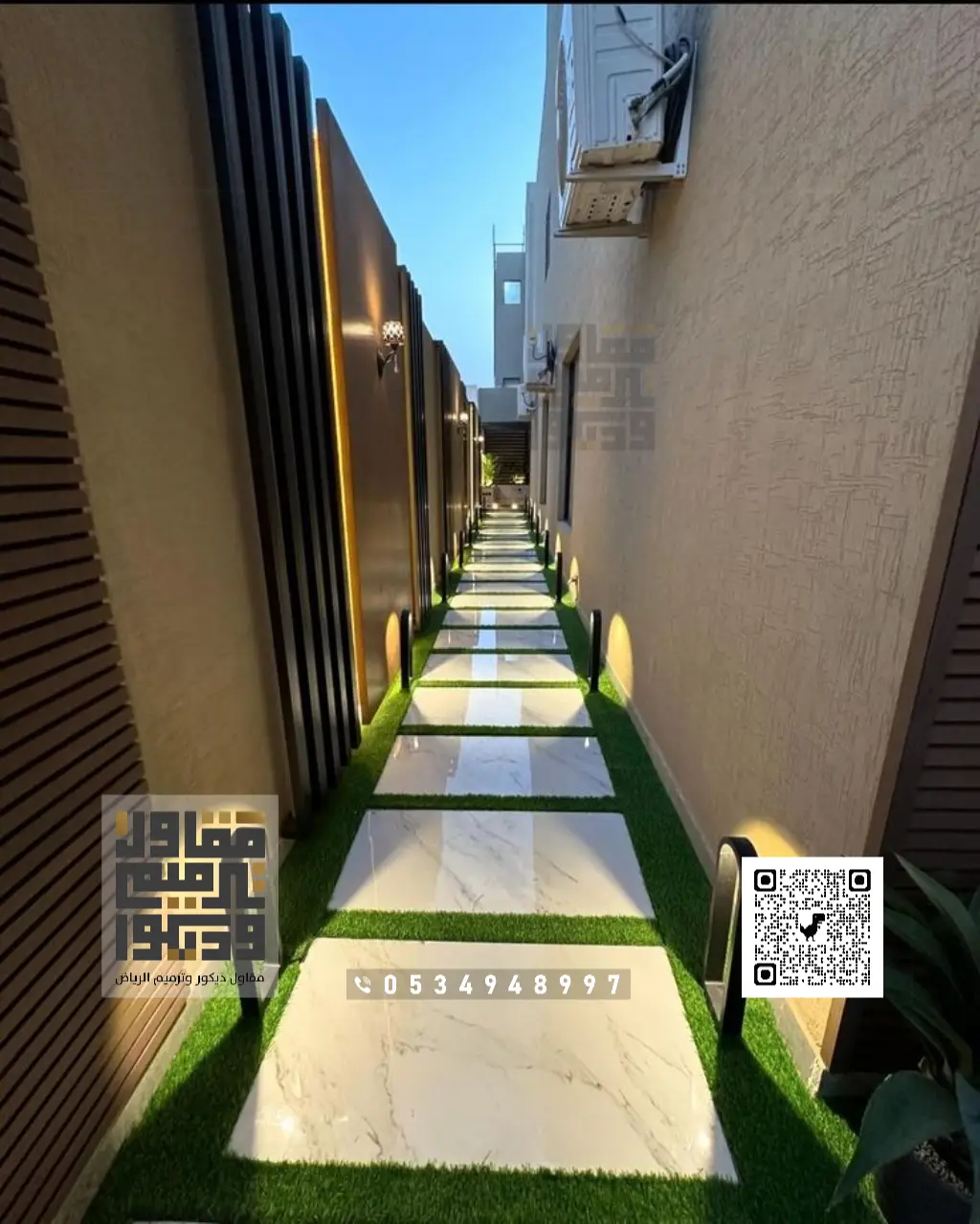 تنسيق حدائق في الرياض 0534948997 تنسيق حدائق منزلية بالرياض 9 تركيب ديكور وعشب صناعي في الرياض