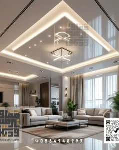معلم ديكورات أسقف جبس بورد في الرياض بحي النرجس