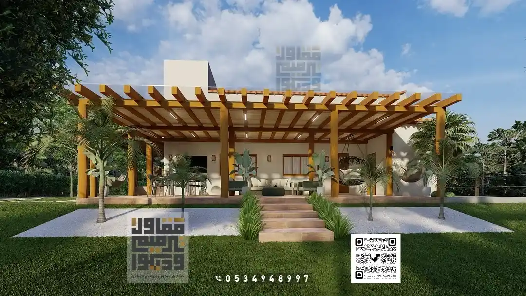 برجولات حدائق في حي النفل في الرياض