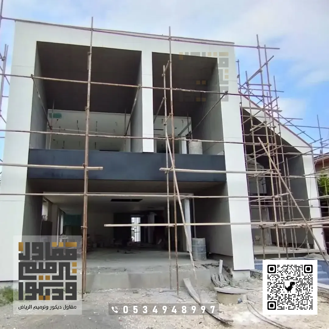 تشطيب واجهات خارجية في حي الواحة بالرياض