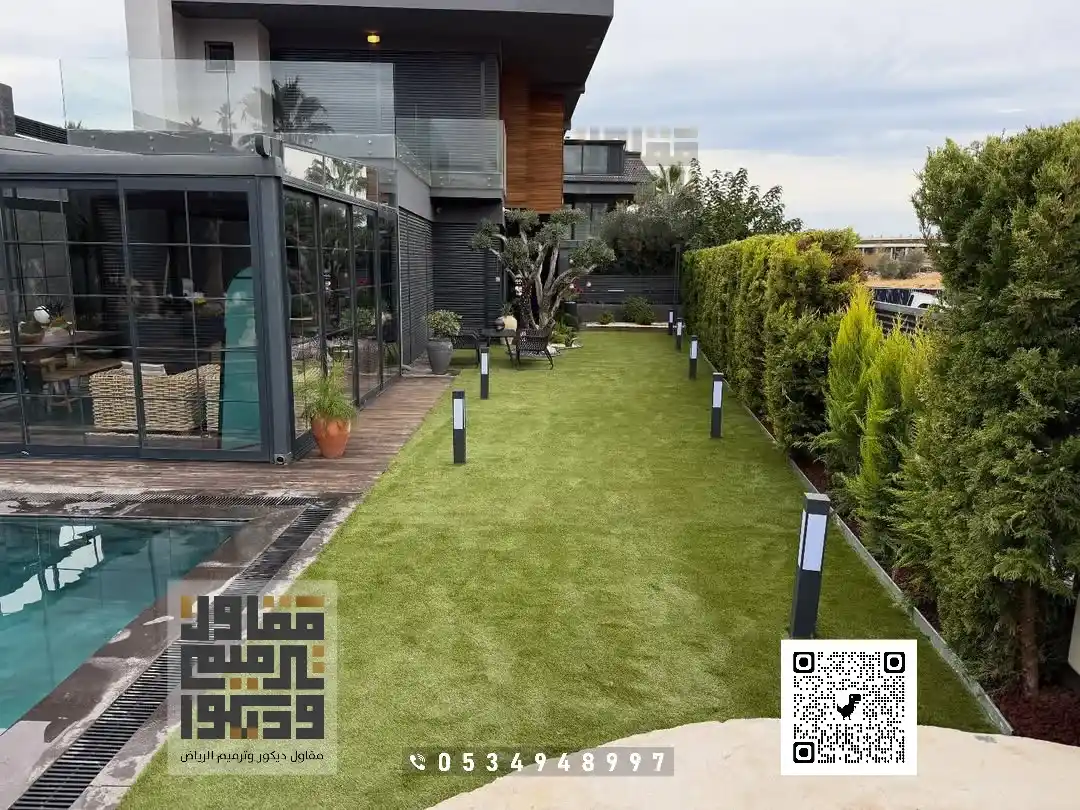 تنفيذ حدائق فلل بحي حطين بالرياض